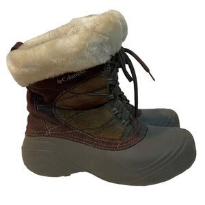 Columbia Brown Fur Lined Winter Boots
